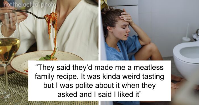 BF's Family Secretly Feeds Woman Meat, So She Throws Up And Lets Them Hear It All