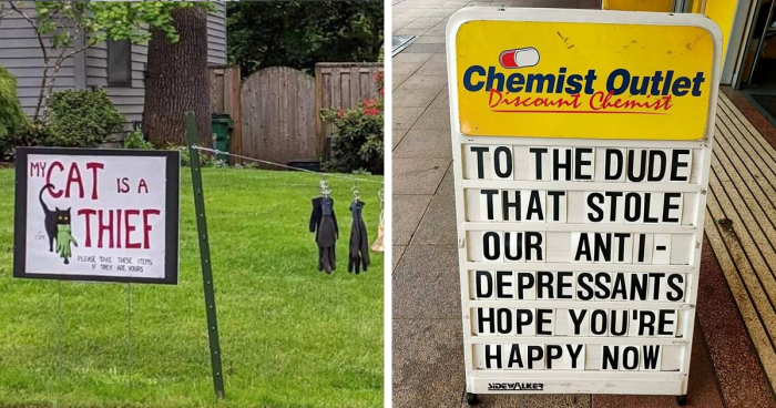 40 Chaotically Funny Signs Found In The Wild That Simply Had To Be Shared