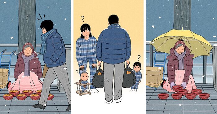 Celebrating Life's Simple Pleasures: Touching Illustrations By Myeong-Minho (11 Stories)