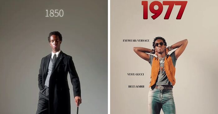 34 Fits A Trendy Time Traveler Would Wear To Different Ages, Created By This TikToker