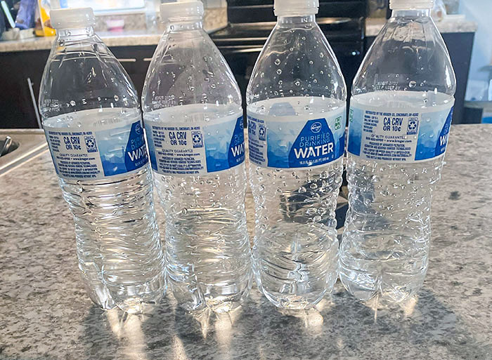 My Wife Never Finishes Water Bottles. Just Always Grabs A New One. Hours Ago I Just Cleaned Up A Ton Of Her Leftover Ones