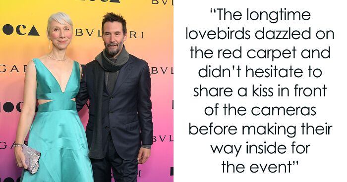 Lovebirds Keanu Reeves And Alexandra Grant Share Kiss For Cameras In Rare Red Carpet Appearance