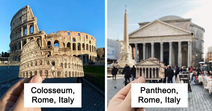 50 Famous Landmarks And Their Tiny Twin Illustrations By Maxwell Tilse