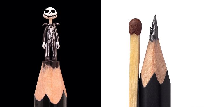 This Artist Creates Impressive Miniature Sculptures Out Of Pencil Leads (65 New Pics)