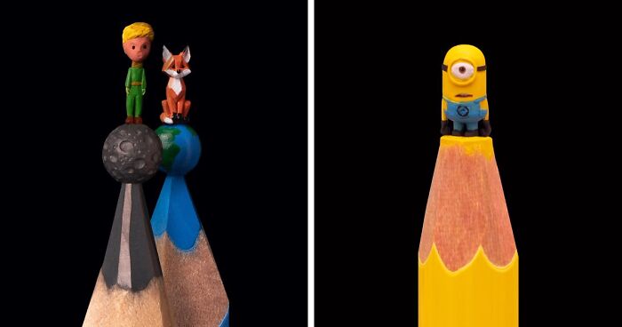 65 New Sculptures Of Famous Characters, And Other Things Made Out Of Penicil’s Lead By Salavat Fidai