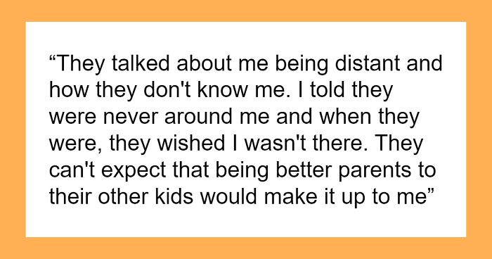 Parents Wonder Why Their 17 Y.O. Is So Distant After They Neglected Him But Not His Siblings