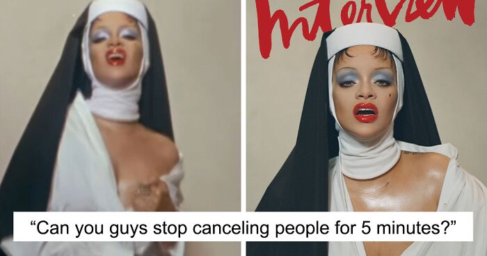 People Scandalized After Rihanna Poses As Provocative Nun In Latest Interview Magazine Cover