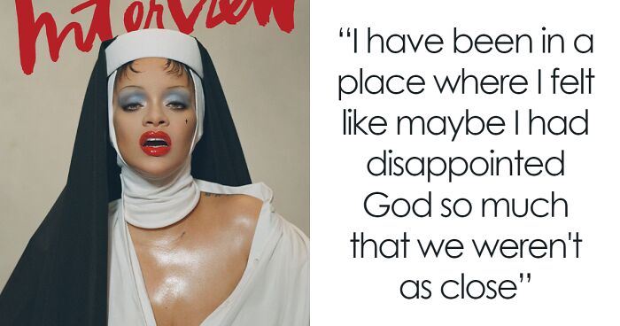 Rihanna Sparks Controversy After Wearing Revealing Nun Outfit For Interview Magazine