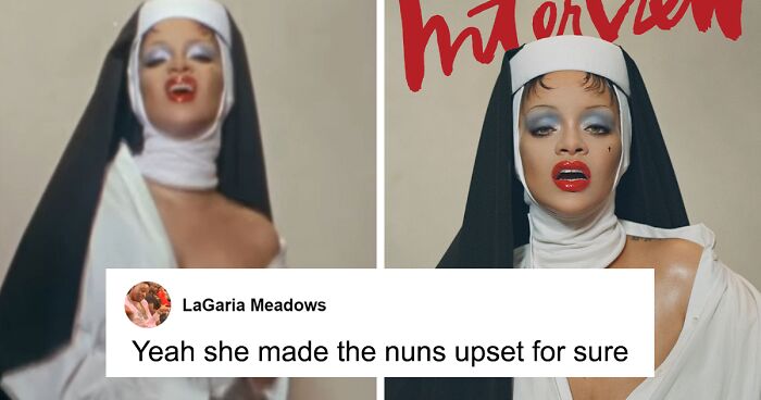 Rihanna Draws Fire From Christians After Dressing Up Like A Nun For Magazine Cover