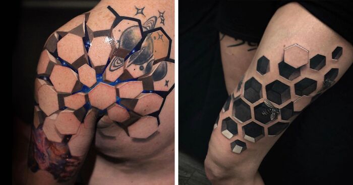 This Artist Creates 3D Tattoos Illustrating Incredible Worlds Underneath The Skin (48 New Pics)