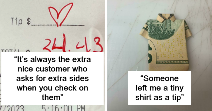 40 People That Decided To Leave Some Questionable Tips