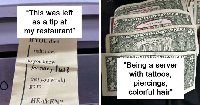 40 Photos Of Questionable Tips That Prove Just How Weird The Service Industry Can Be