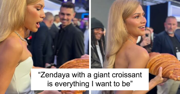 People Are Jealous Of Zendaya After Fan Hands Her Massive Croissant During “Challengers” Premiere