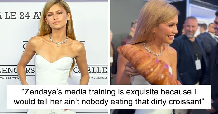 Zendaya Posing With A Giant Croissant In Paris Is The Internet’s Newest Obsession