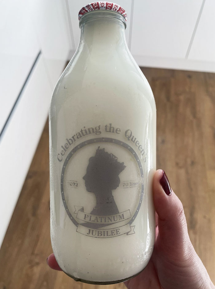 My Milk Bottle This Morning Really Shows The Power Of The "Reuse" Part Of The Reduce, Reuse, Recycle Principle