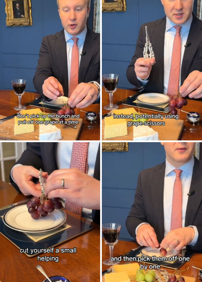 Some People In The Etiquette World Think That Grape Scissors Are Uncommon, But If You Are Presented With Them It Is Good To Know How To Use Them