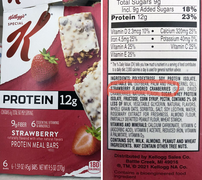 I Bought These Protein Bars Because I Love Strawberries, Only To Find Out They Don’t Actually Contain Strawberries