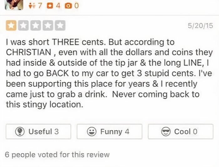 Found This Review A Few Years Ago. Imagine Thinking You’re Entitled To Take Someone’s Tips Because You Don’t Have Enough Money