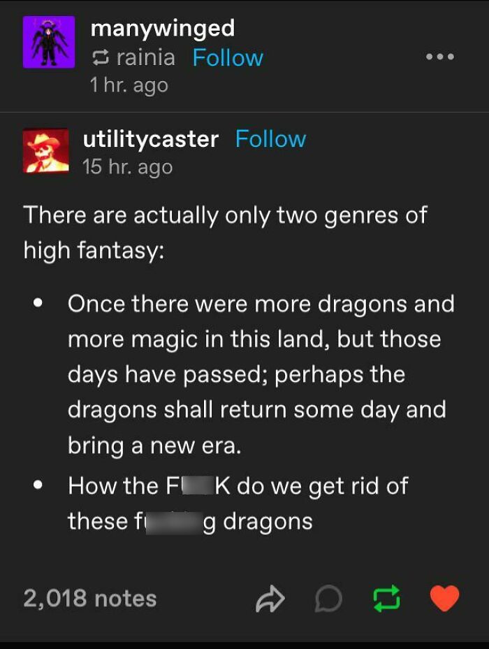 The Two Genres Of High Fantasy