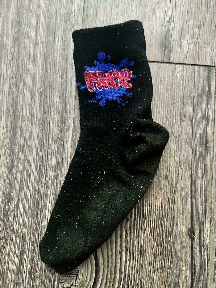 Weird “Free” Sock Appears In My Clean Laundry