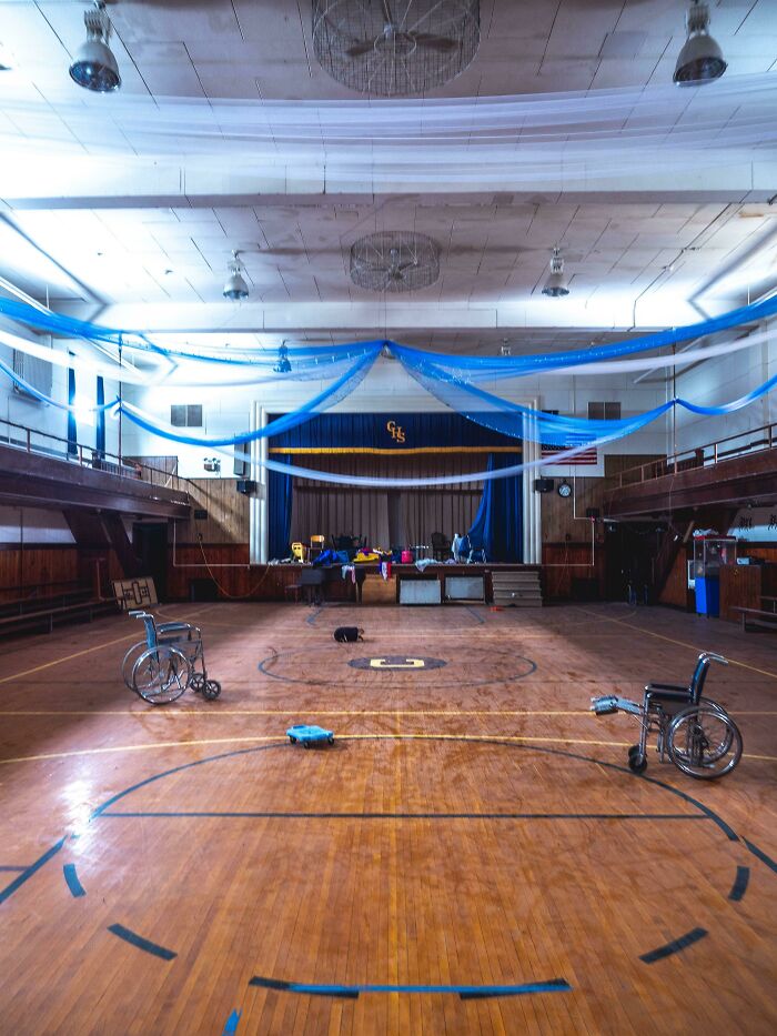 Gym From A School That Closed Right After Prom