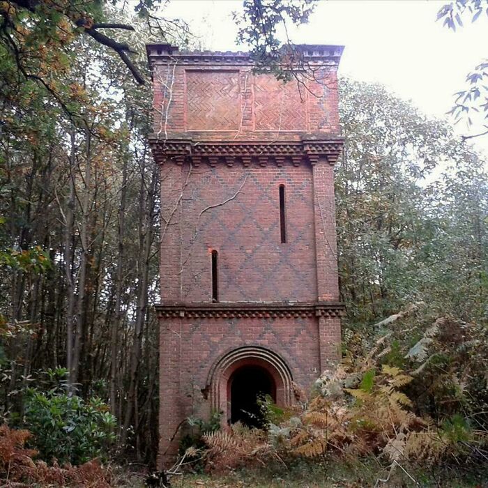 Old Water Tower In The Woods, Surrey, UK