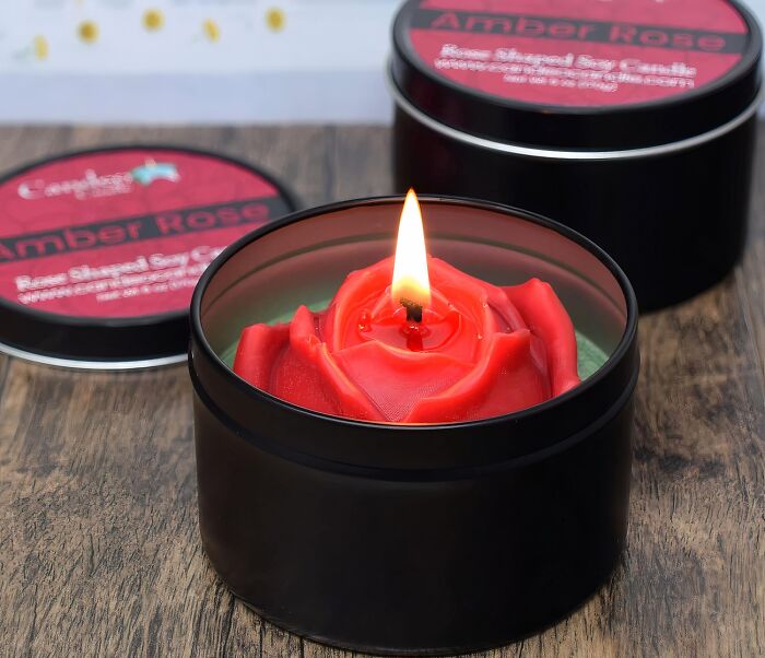 A Romantic Rose Shaped Soy Candle Is Just The Spoil You Need