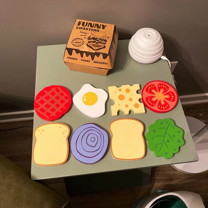 Don’t Break A Tooth On These Wooden Sandwich Coasters!