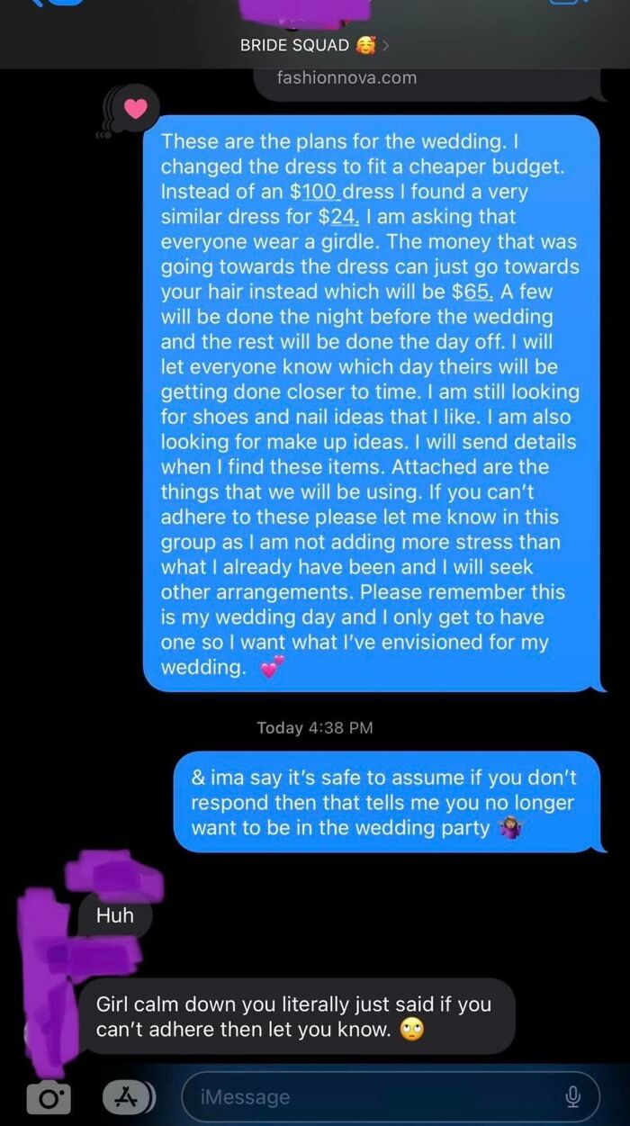 Almost Kicks Out Entire Bridal Party For Not Responding When She Told Them Only To Respond If They Wouldn’t Adhere To Her Demands…