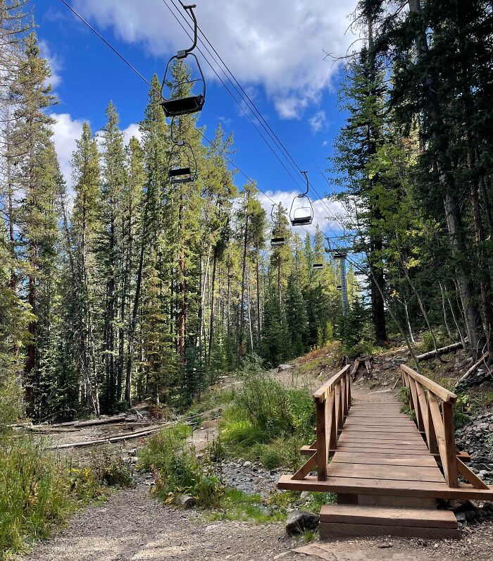 An Abandoned Ski Lift Above My Hiking Trail In Colorado