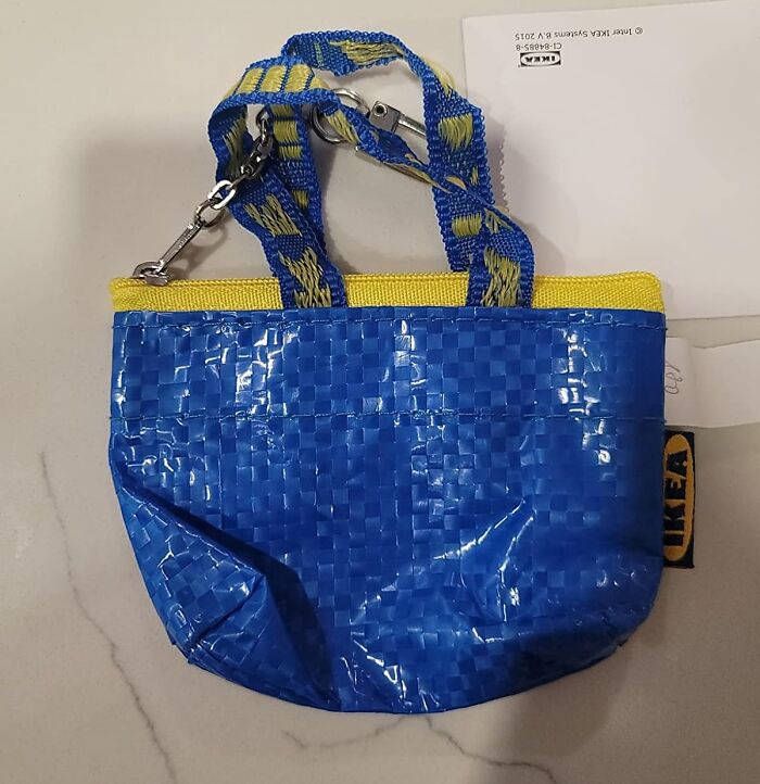 This IKEA Key Chain And Coin Purse Bag Is Exactly Big Enough For One Meatball 