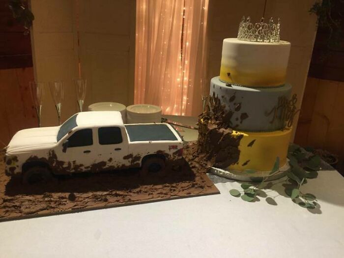 His And Hers Wedding Cake