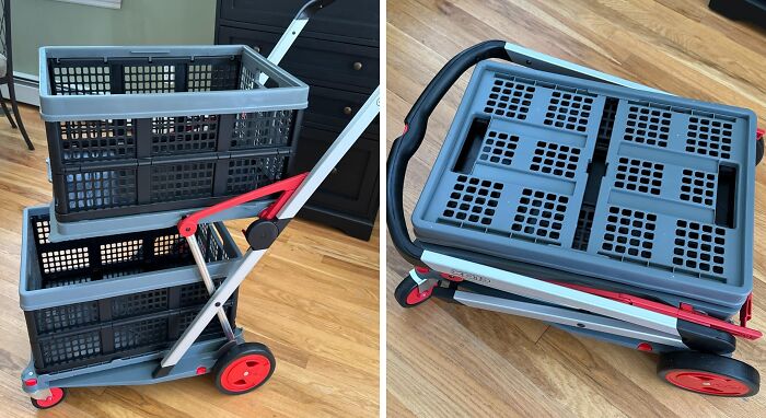 This Multi Use Collapsible Cart Is A Must For The Shopaholic In Your Life