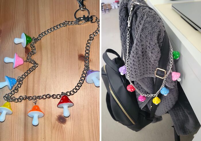 You Will Show Everyone You Are A Fungi With This Cute Mushroom Chain Accessory 