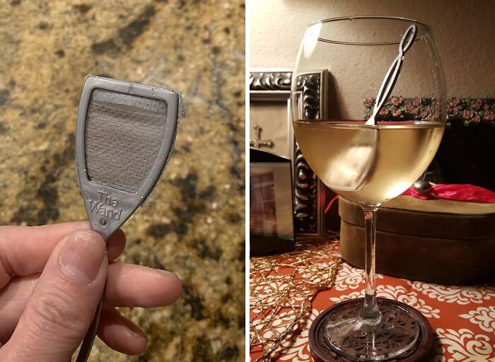 We Don't Know What Sorcery This Is, But The Wine Wand Purifier Seems To Do The Trick