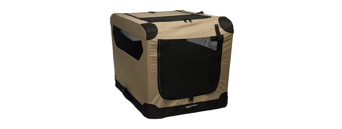 Amazon Basics Soft-Sided 2-Door Crate