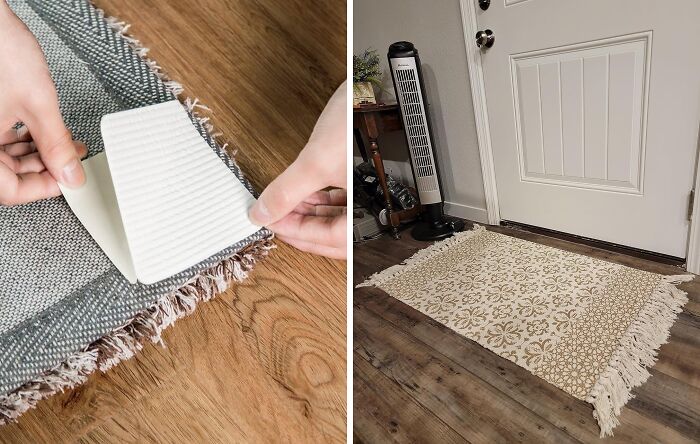 Keep Any Stubbourn Rug In Place With These Super Handy Washable Grippers For Rug 