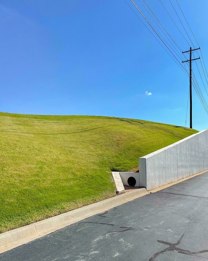 Oddly Unreal Looking Side Of The Road