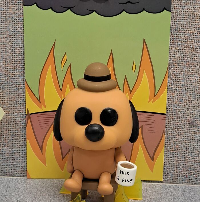 This Funko Pop Dog Meme Is Here To Remind You That Everything Is Indeed Fine