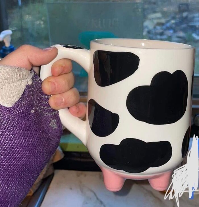 You Will Be Udderly Miserable If You Don't Have This Cow Mug With Non-Skid Silicone Feet