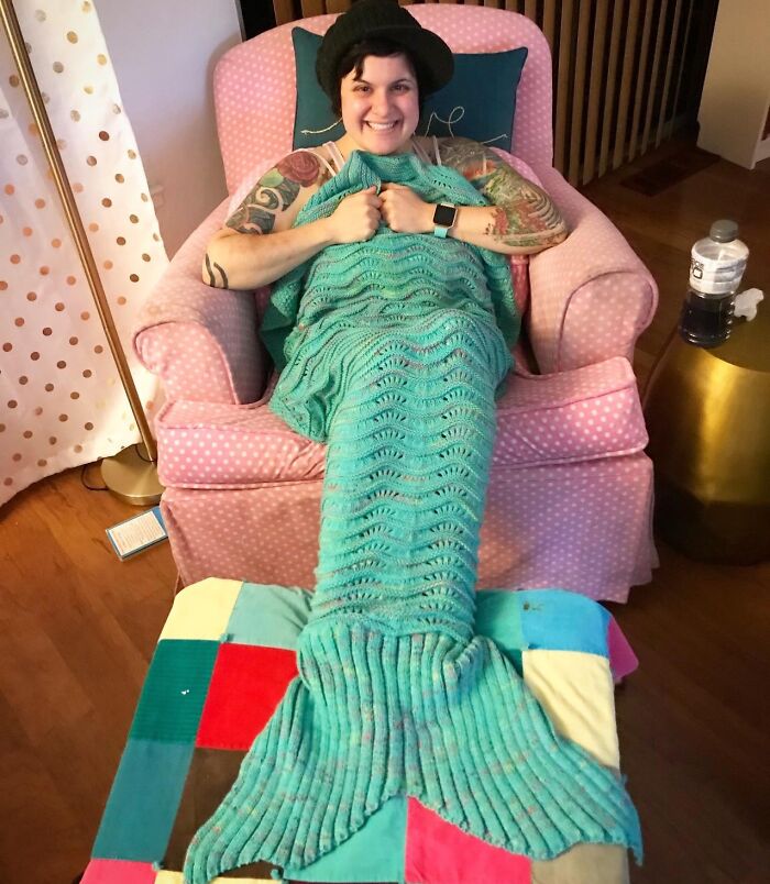 This Mermaid Tail Blanket Is Ariel-Ly Comfortable
