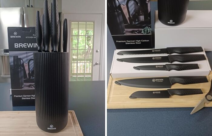 We Are In Love With The Cutting Edge Design Of This Knife Set 