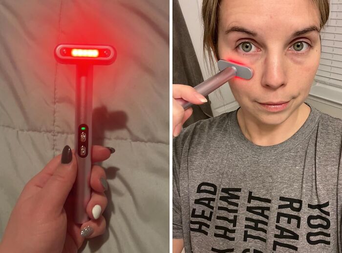 Reviewers Say This Red Light Therapy Wand Has Made A Markable Difference In Their Skin