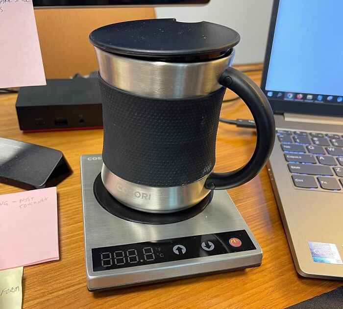 No Matter How Long Your Meetings Run, Your Coffee Will Never Get Cold Again Thanks To This Coffee Mug Warmer & Mug Set 