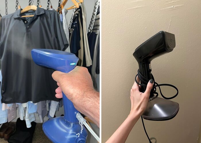 This Compact Clothes Steamer Is A Game-Changer If You Hate Ironing 