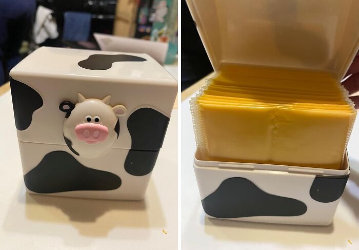 Have You Ever Herd Of This Cow Cheese Storage Container ?