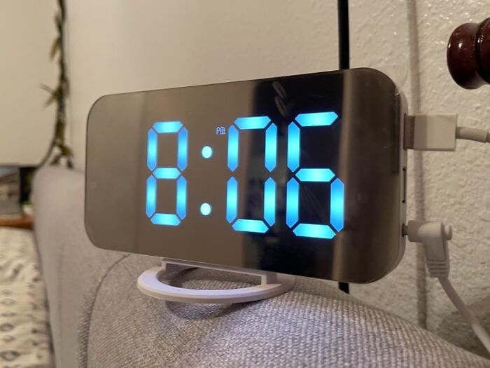 The Sleek Design Of This Digital Alarm Clock Will Fit Right In With Your New Aesthetic 