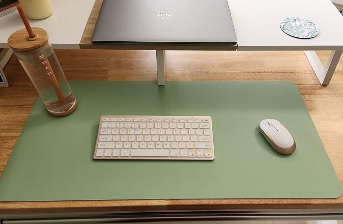 This Leather Desk Mat Is Serving Nothing But Style 