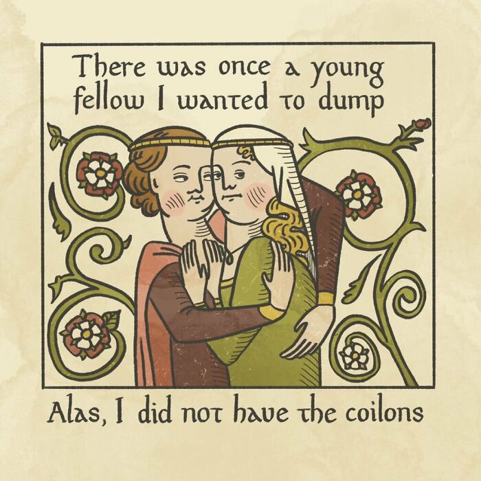 Modern Dating Written In The Style Of Medieval Elegance Results In A Hilarious Comic