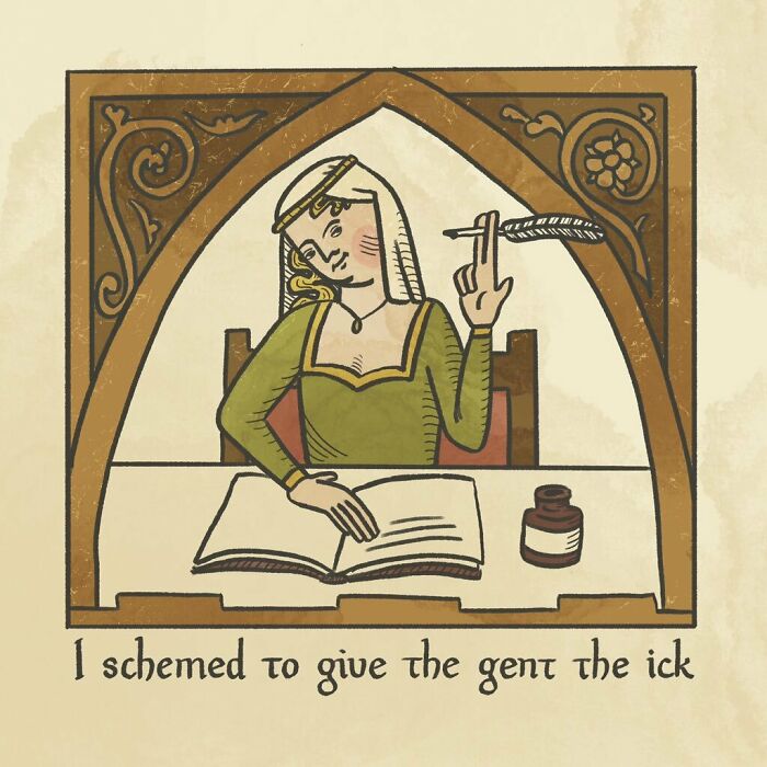 Modern Dating Written In The Style Of Medieval Elegance Results In A Hilarious Comic